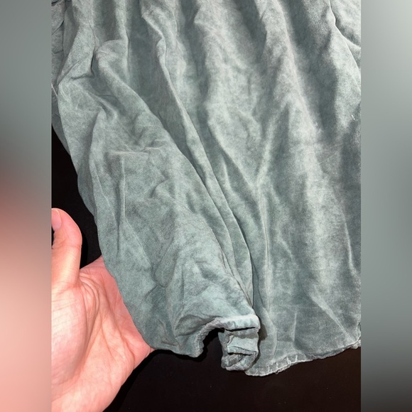 TORRID Challis Embroidered Top Green Size 3 (3XL) EUC - Picture 3 of 7